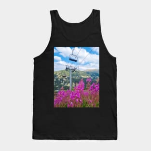 Mountain Ski Lift Tank Top